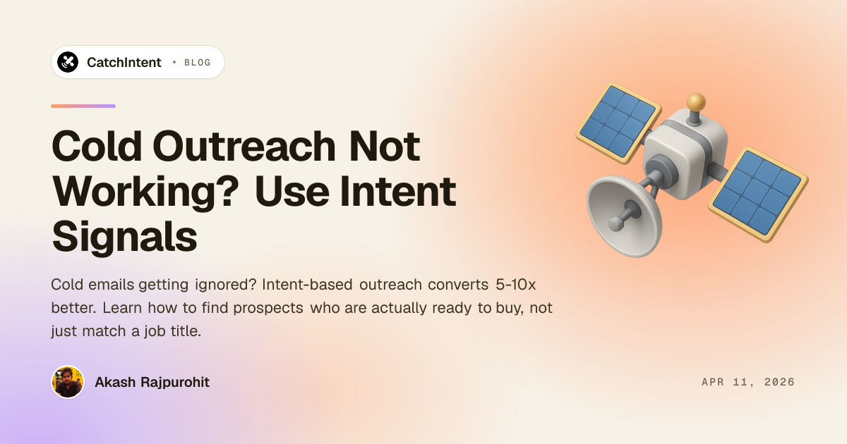Cold Outreach Not Working? Use Intent Signals | CatchIntent