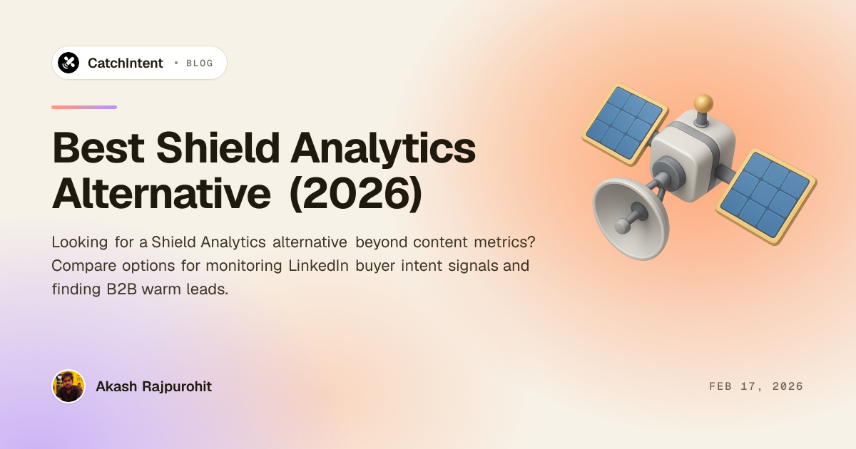 Best Shield Analytics Alternative (2026) | CatchIntent